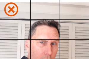 Subject too low in frame