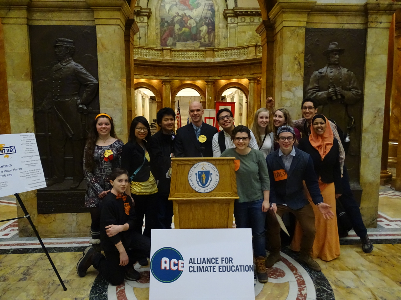 Tim DeChristopher and ACE at #DivestMA event