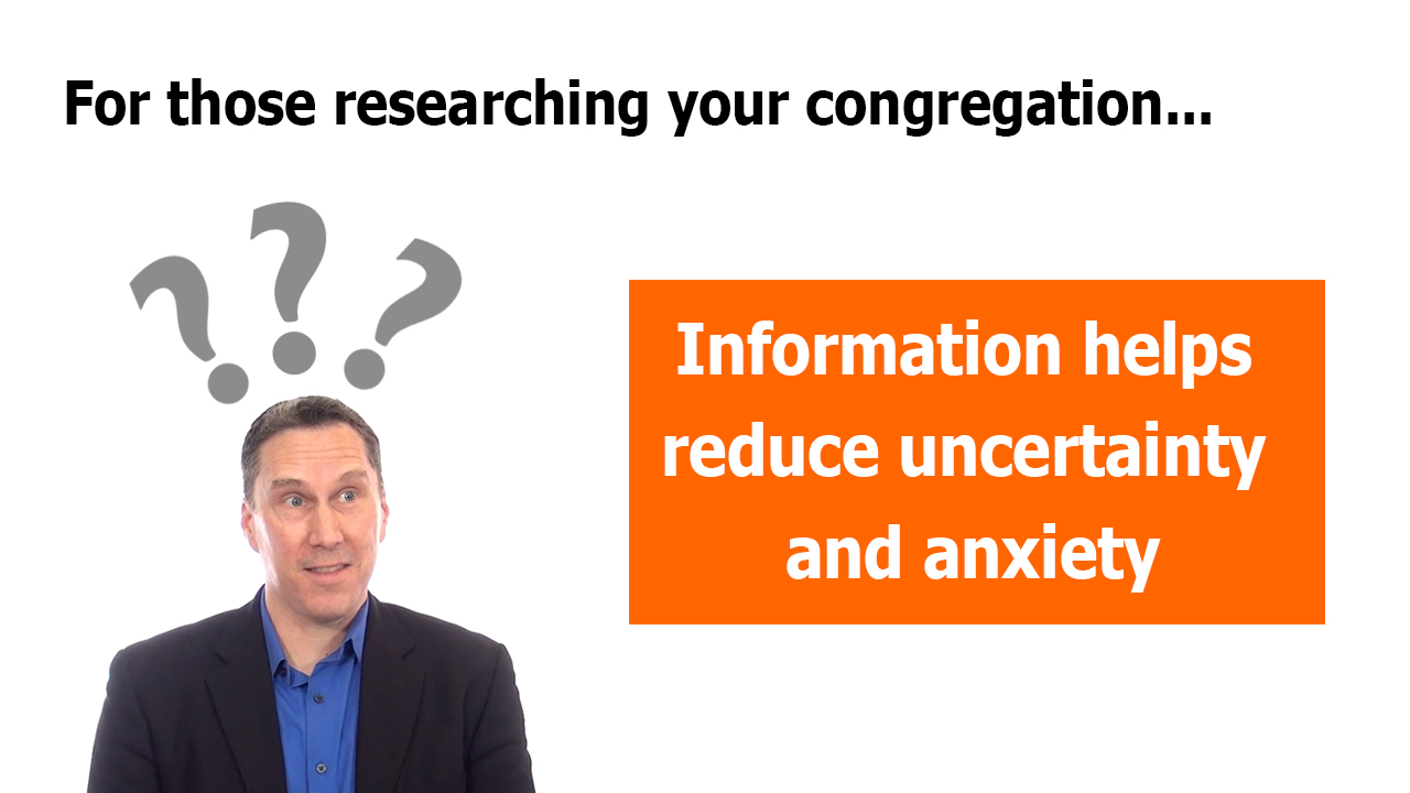 Information reduces uncertainty and anxiety